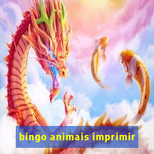 bingo animais imprimir